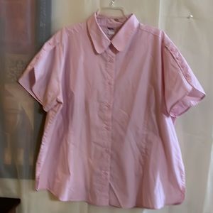 American Sweetheart Short Sleeve Button Down with Collar with 4 buttons on slee